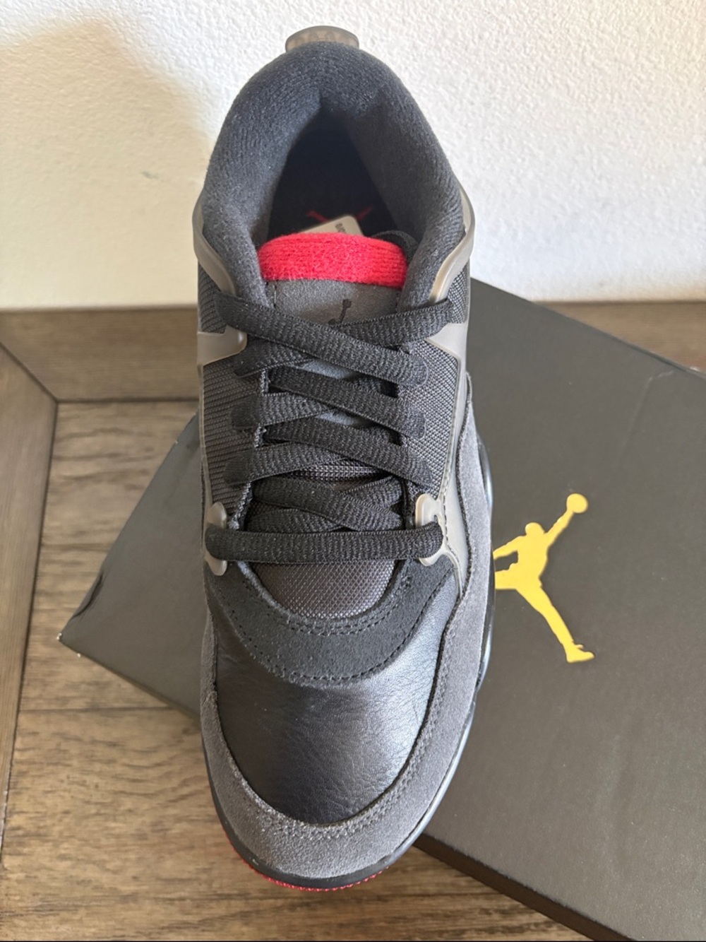 NIB [Jordan] Nike Air Jordan 4 RM Black/Red Youth/Men’s 6, 6.5 / Women’s 7.5, 8 - Picture 9 of 11